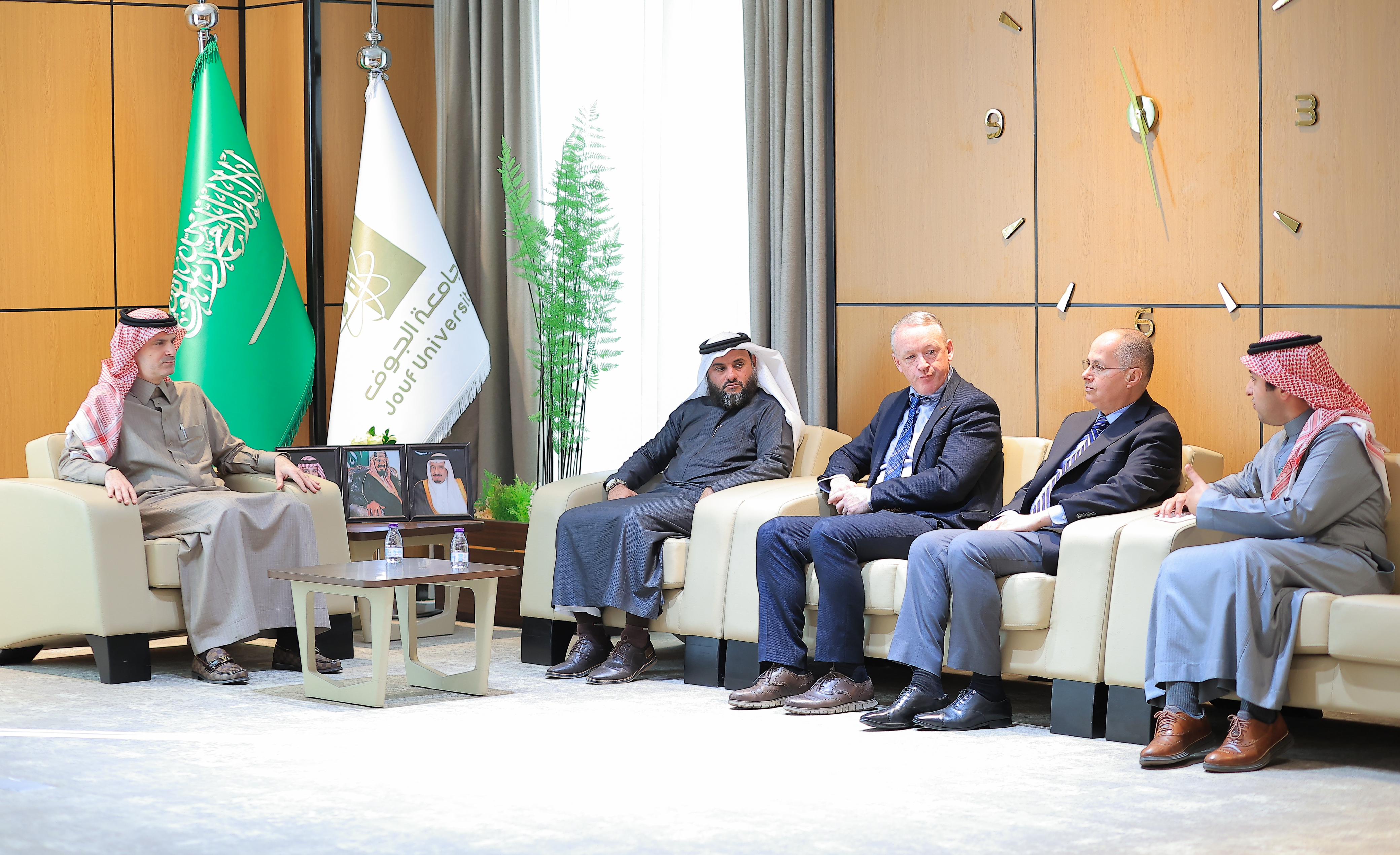 His Excellency, the President of Jouf University, Prof. Mohammed bin Abdullah Al-'Shaya, Receives Members of the Advisory Board of the College of Science to Enhance Academic and Research Partnerships