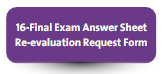 Final Exam Answer Sheet Re-evaluation Request Form