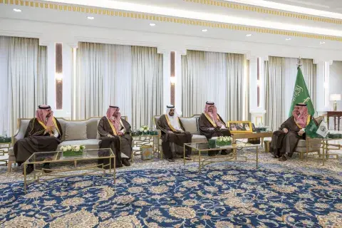 سمو أمير المنطقة يستقبل رئيس جامعة الجوف