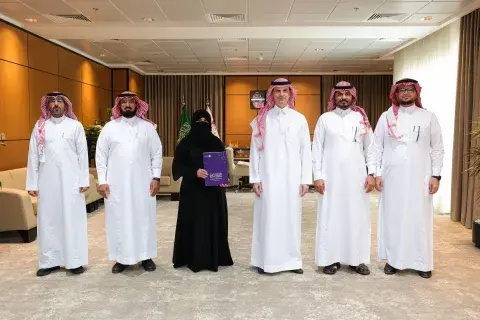 رئيس الجامعة أ.د محمد بن عبد الله الشايع يستقبل عميدة كلية الحاسب والمعلومات