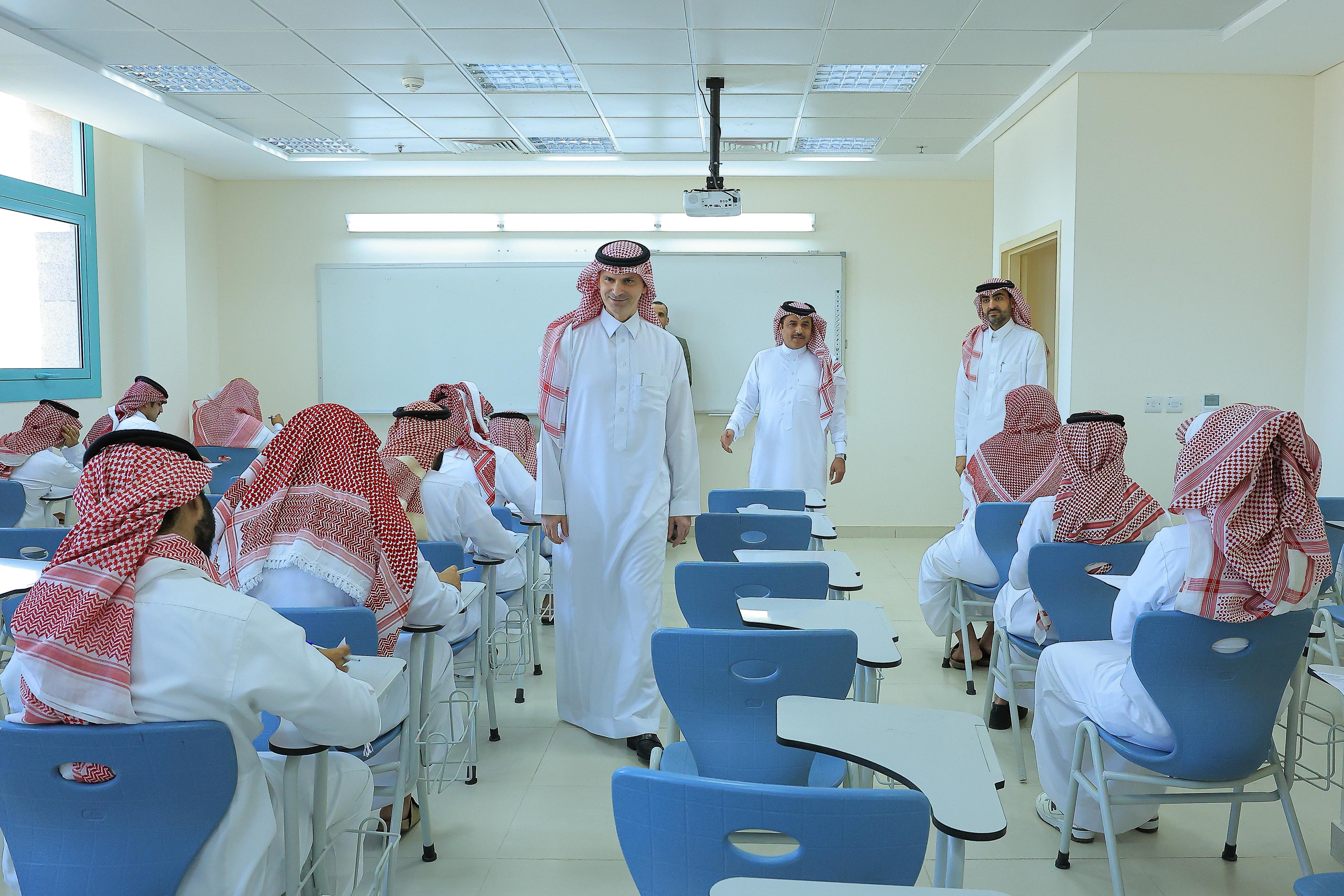 Prof Mohammed bin Abdullah Al-Shaya conducted a field inspection visit to monitor the progress of the final exams