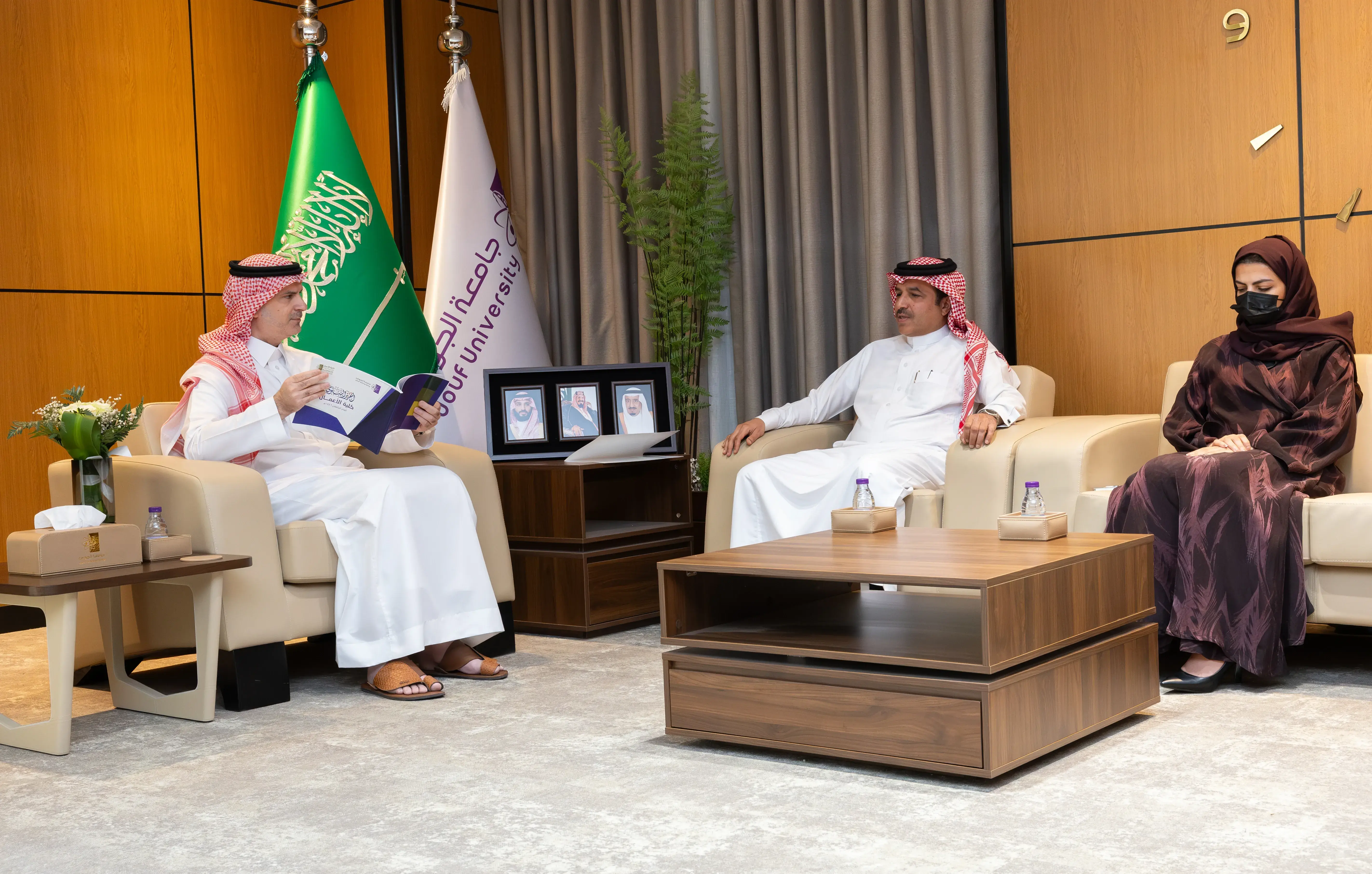 Jouf University President Receives College of Business Dean Jouf University President Receives College of Business Dean