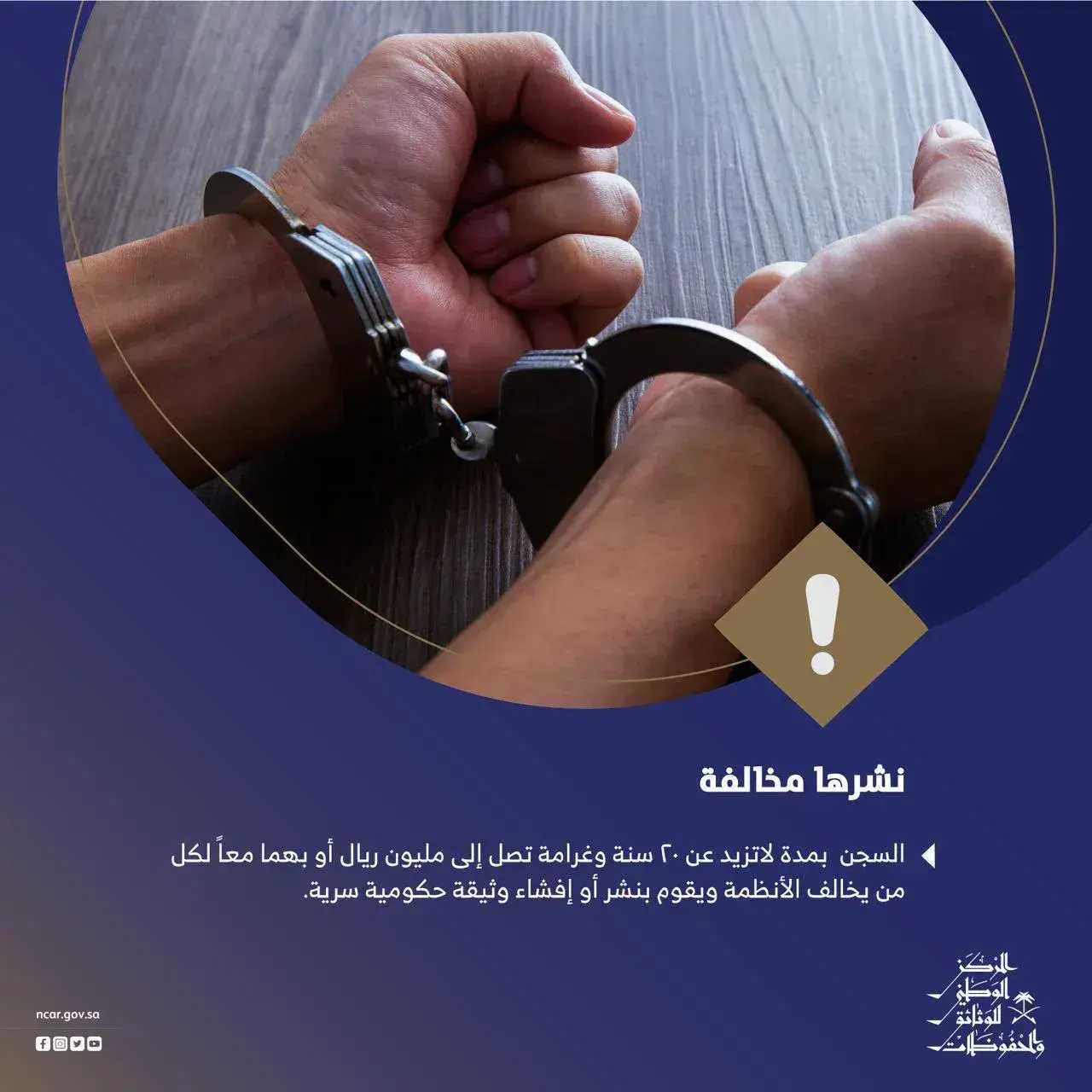 إطلاق محتوى توعوي بالتعاون مع المركز الوطني للوثائق والمحفوظات 