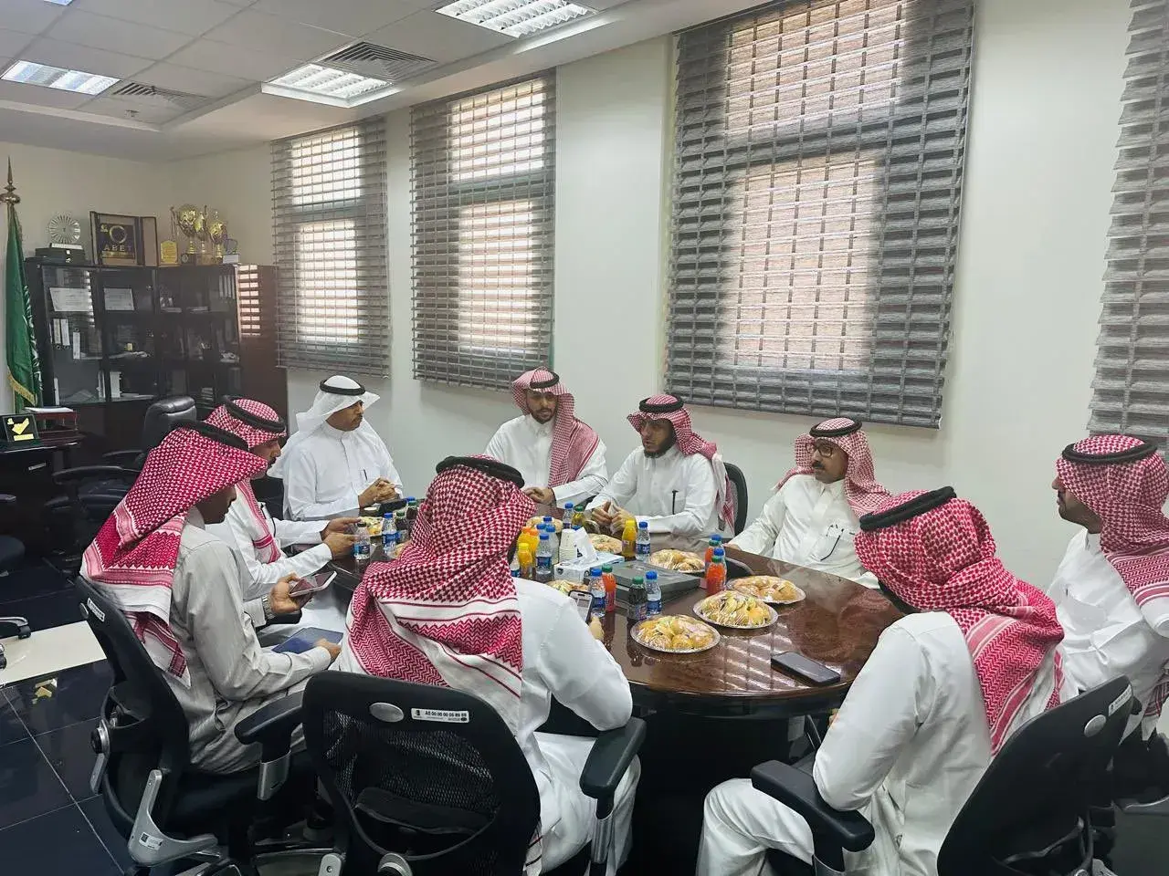 The Research and Studies Department team from the SASO visited the College of Engineering