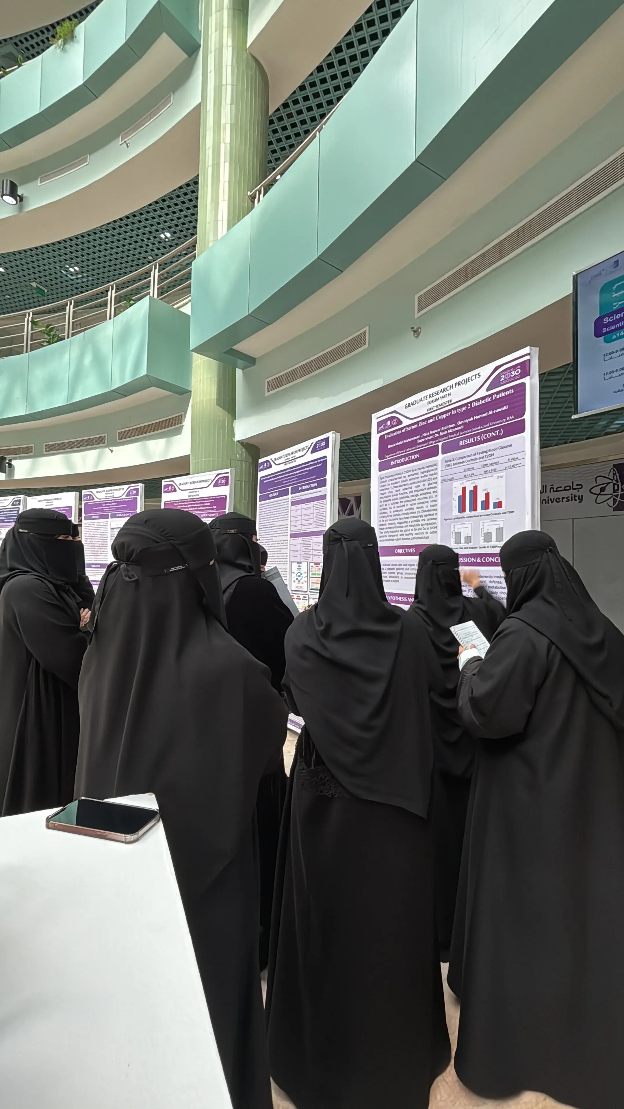 45 طالبًا وطالبة يثرون الملتقى بمشاريع بحثية وابتكارات نوعية 