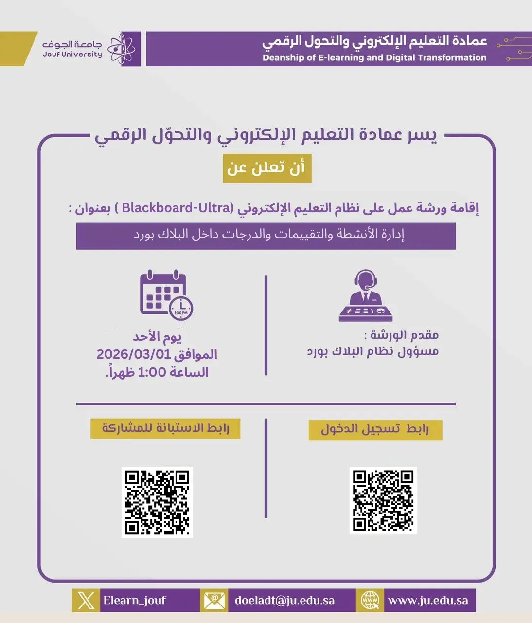 Workshop on managing activities, assessments, and grades within Blackboard