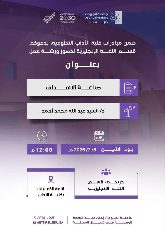 صناعة الأهداف لخريجي اللغة الإنجليزية