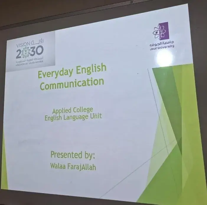 Applied College at Jouf University Organizes Everyday English Communication Workshop
