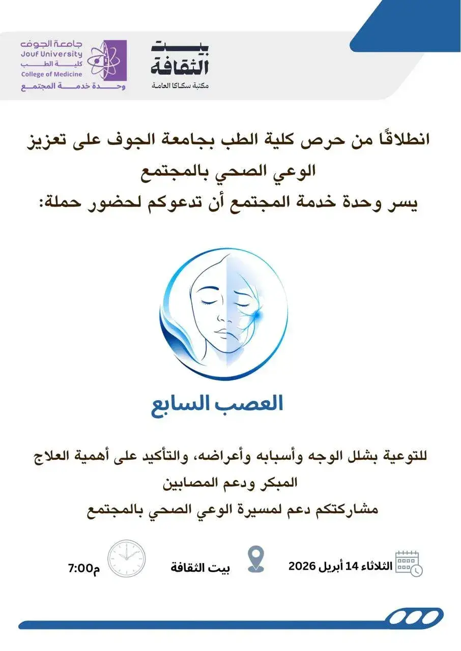 Invitation to Attend an Awareness Campaign on Facial Paralysis (Seventh Nerve)