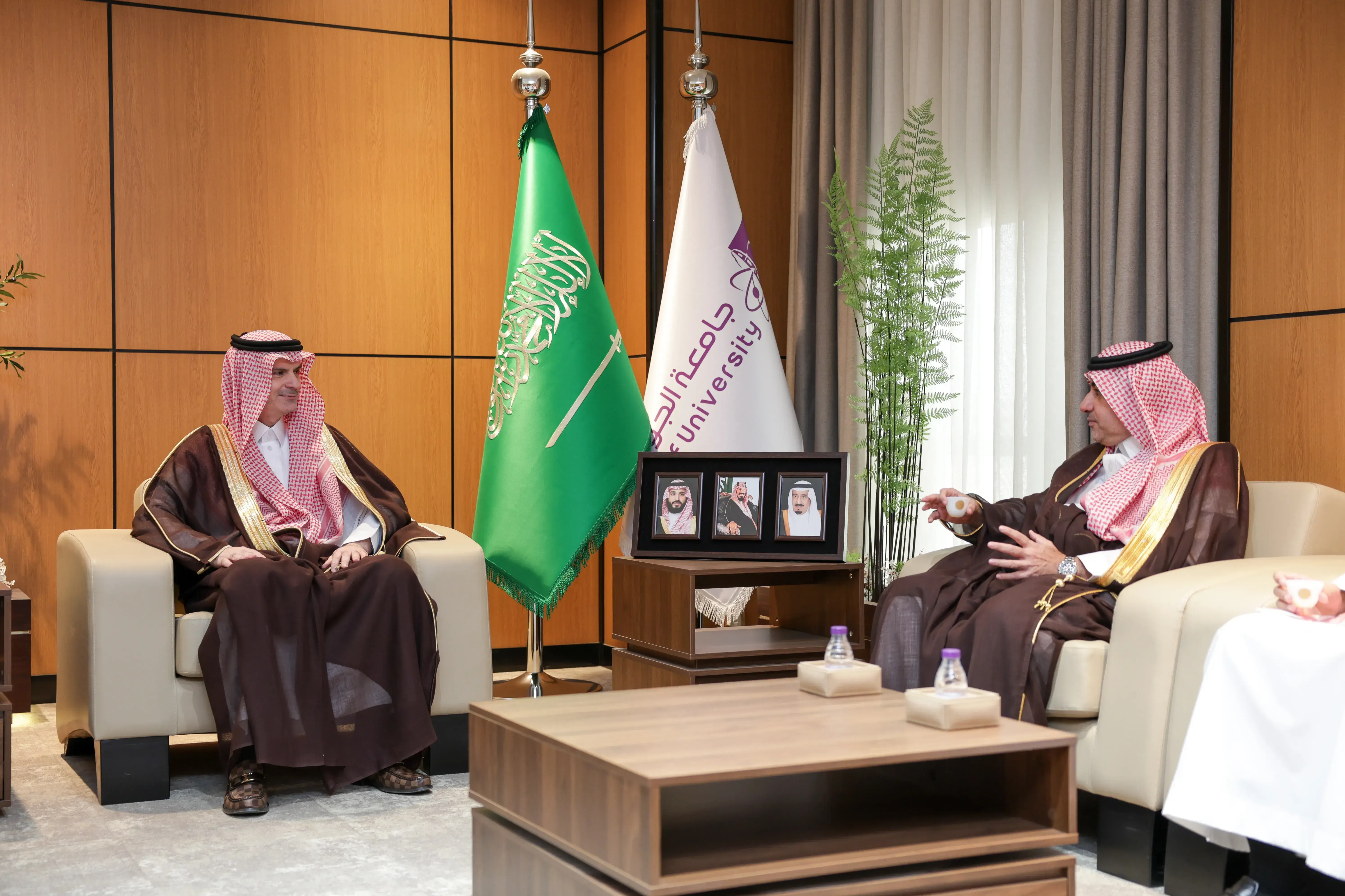 Jouf University President Receives General Secretary of the University Higher Education Fund