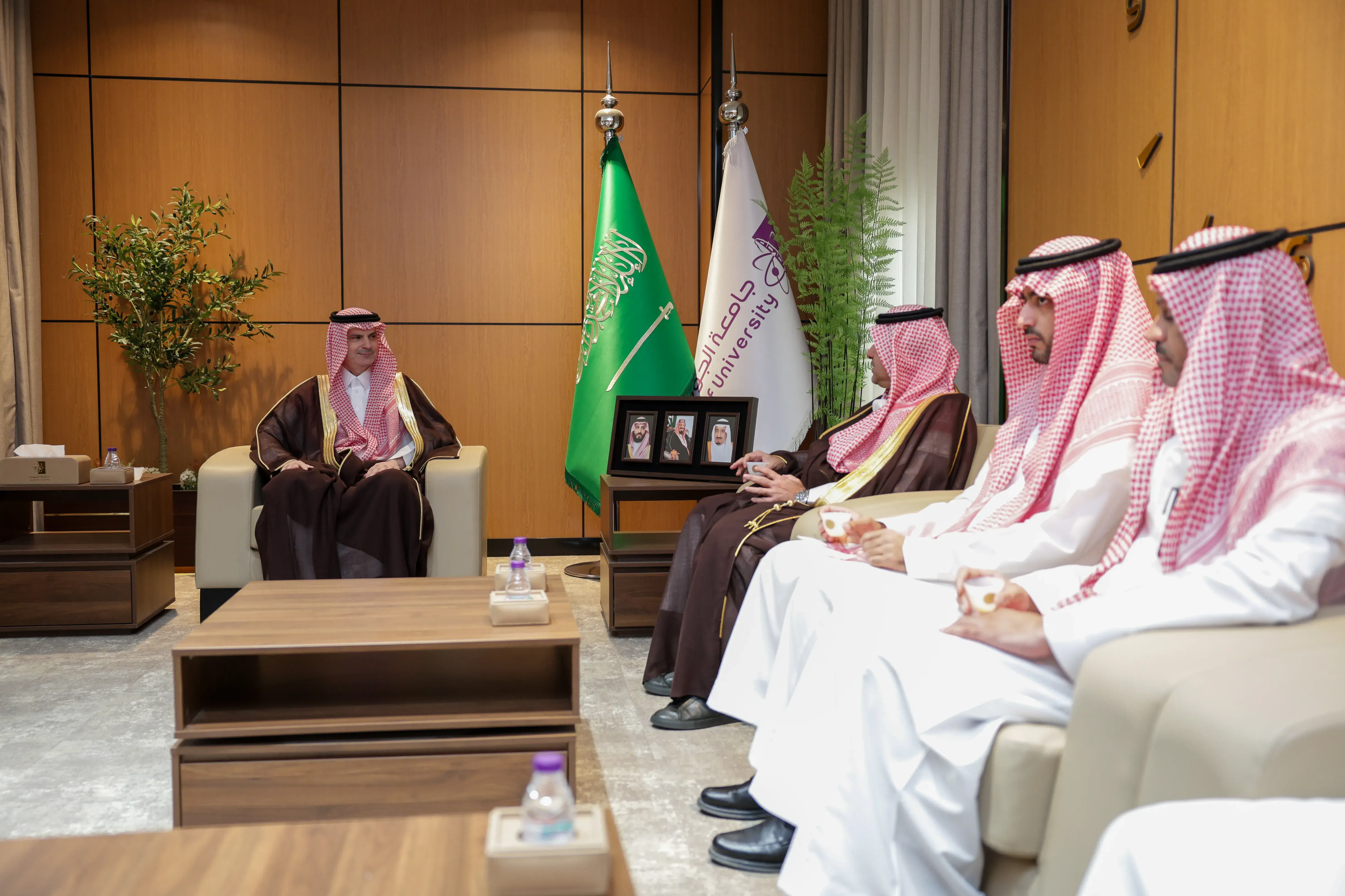 Jouf University President Receives General Secretary of the University Higher Education Fund