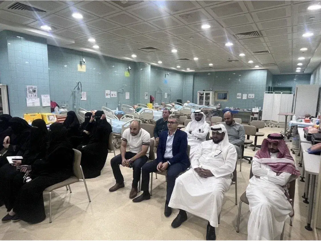 ورشة تدريبية بكلية التمريض حول استخدام طاولة التشريح الافتراضي Sectra