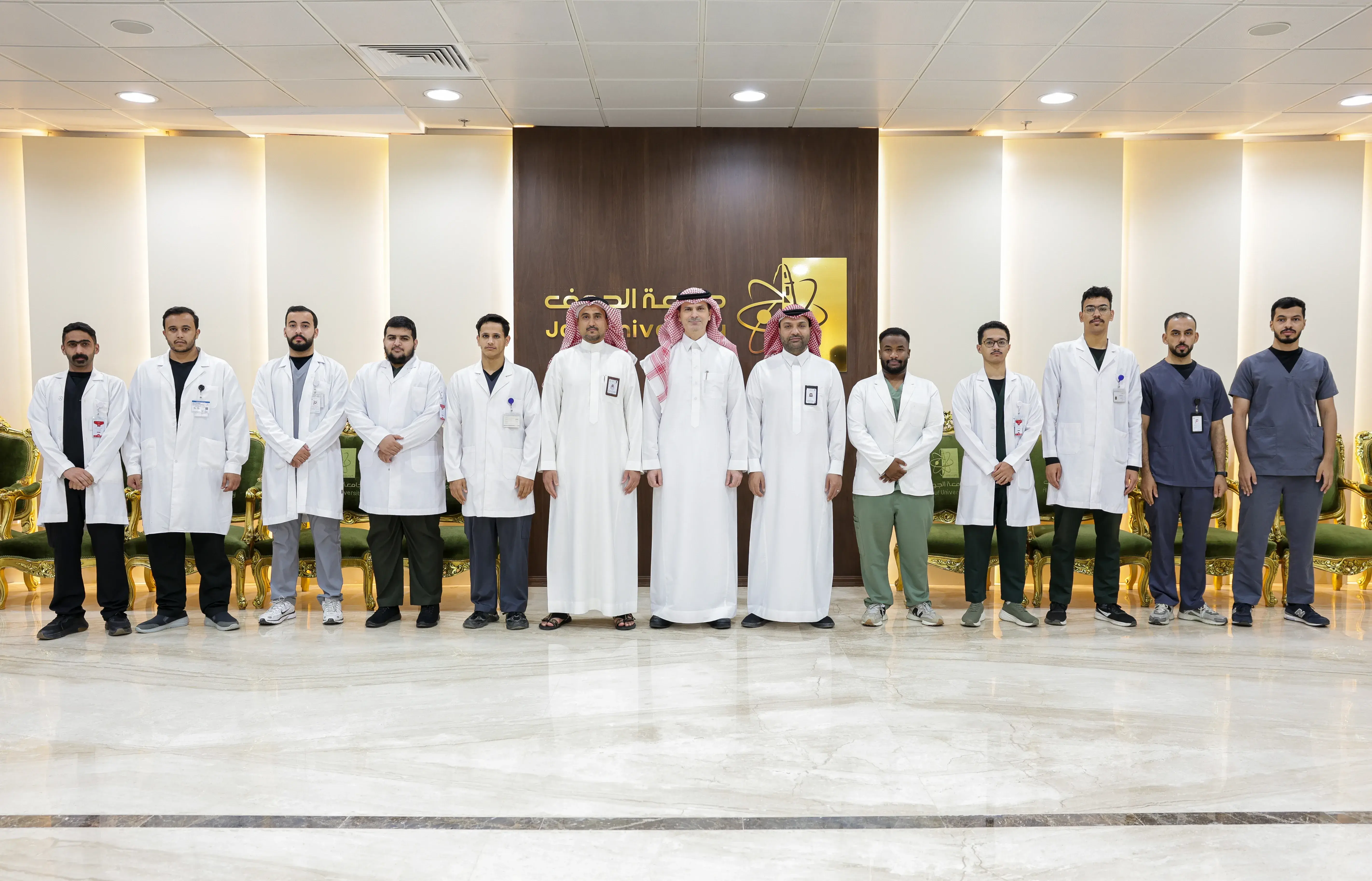 رئيس الجامعة يستقبل المشاركين في حج 1447هـ