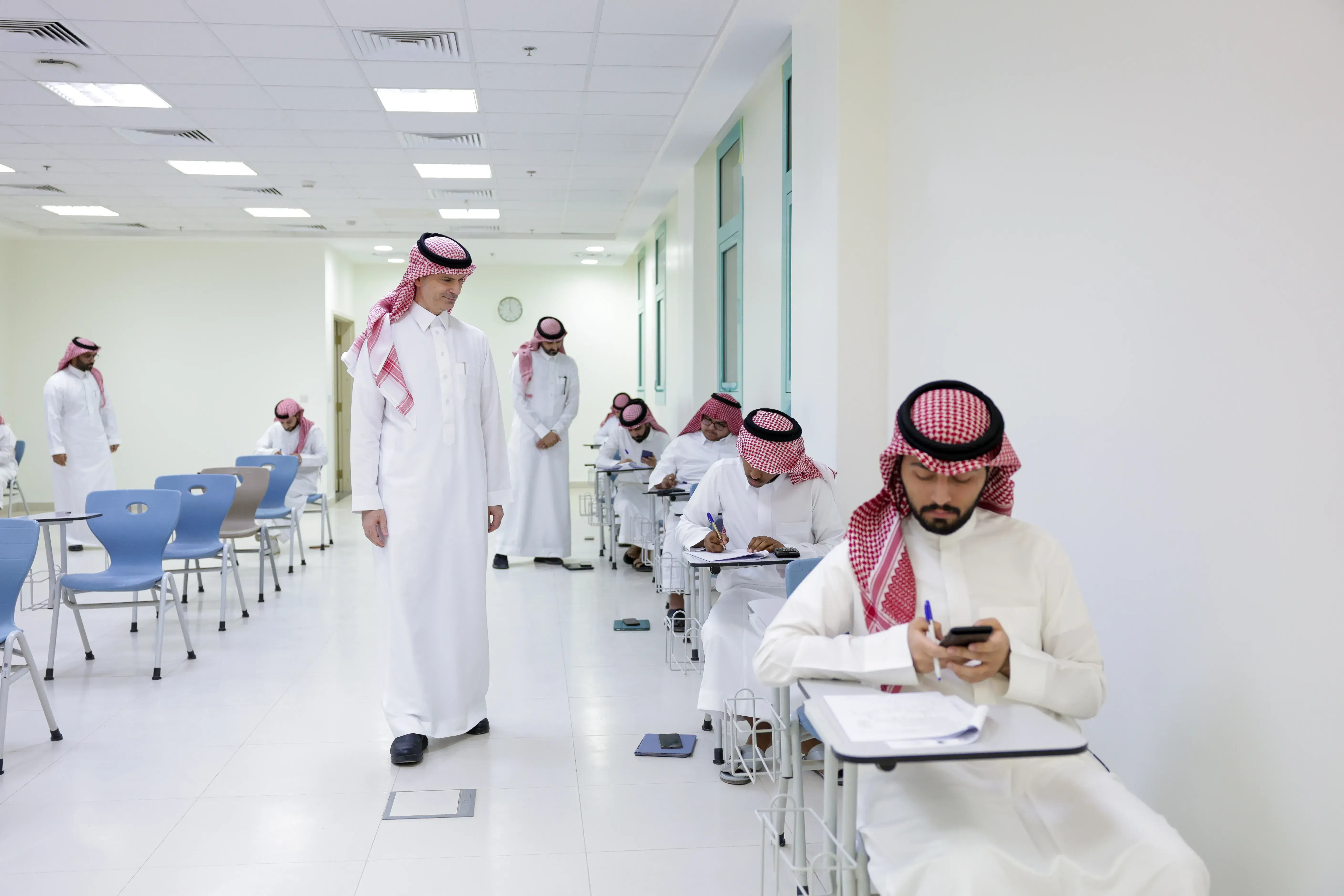 ouf University President Conducts Field Visit to Monitor Final Examinations
