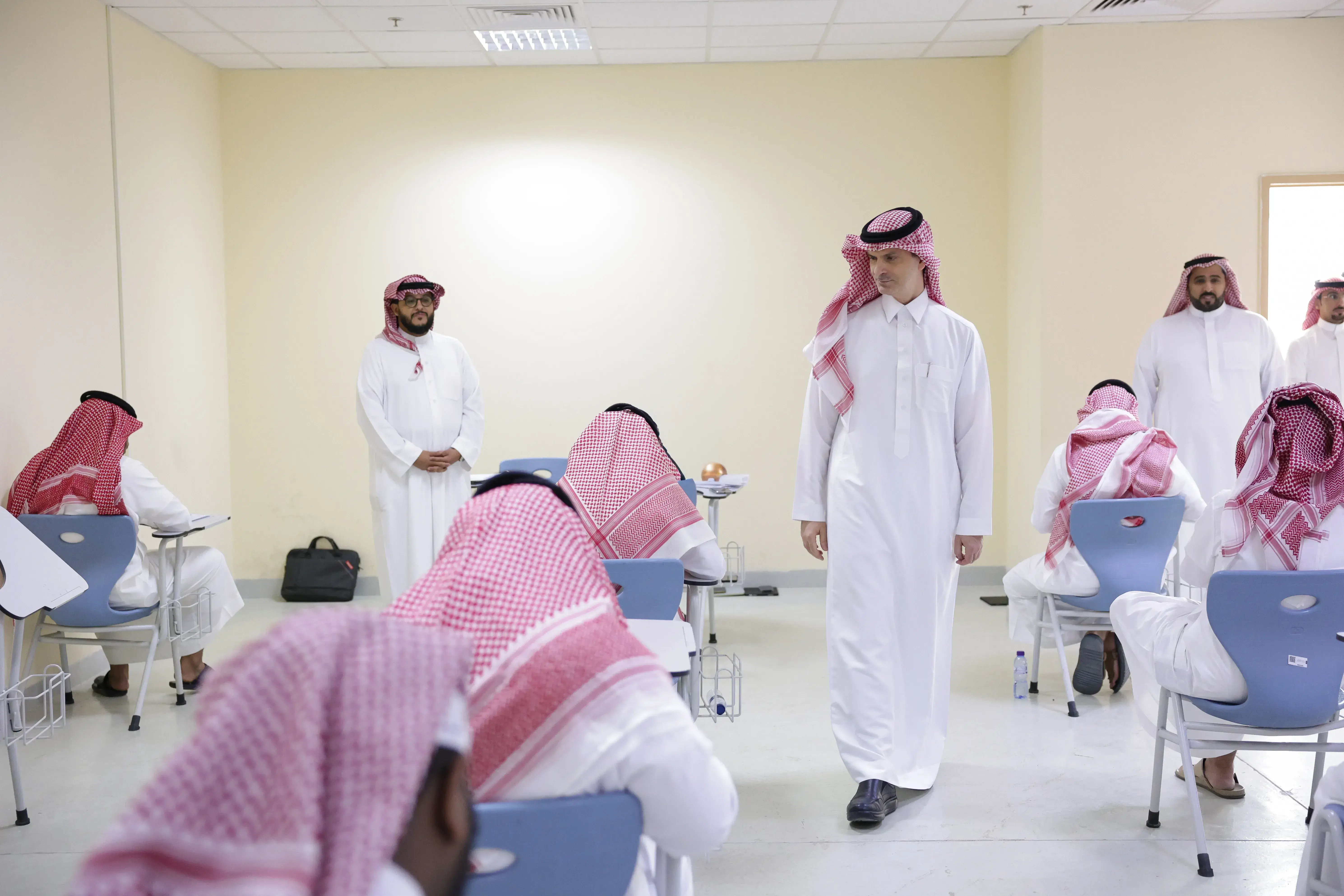 ouf University President Conducts Field Visit to Monitor Final Examinations