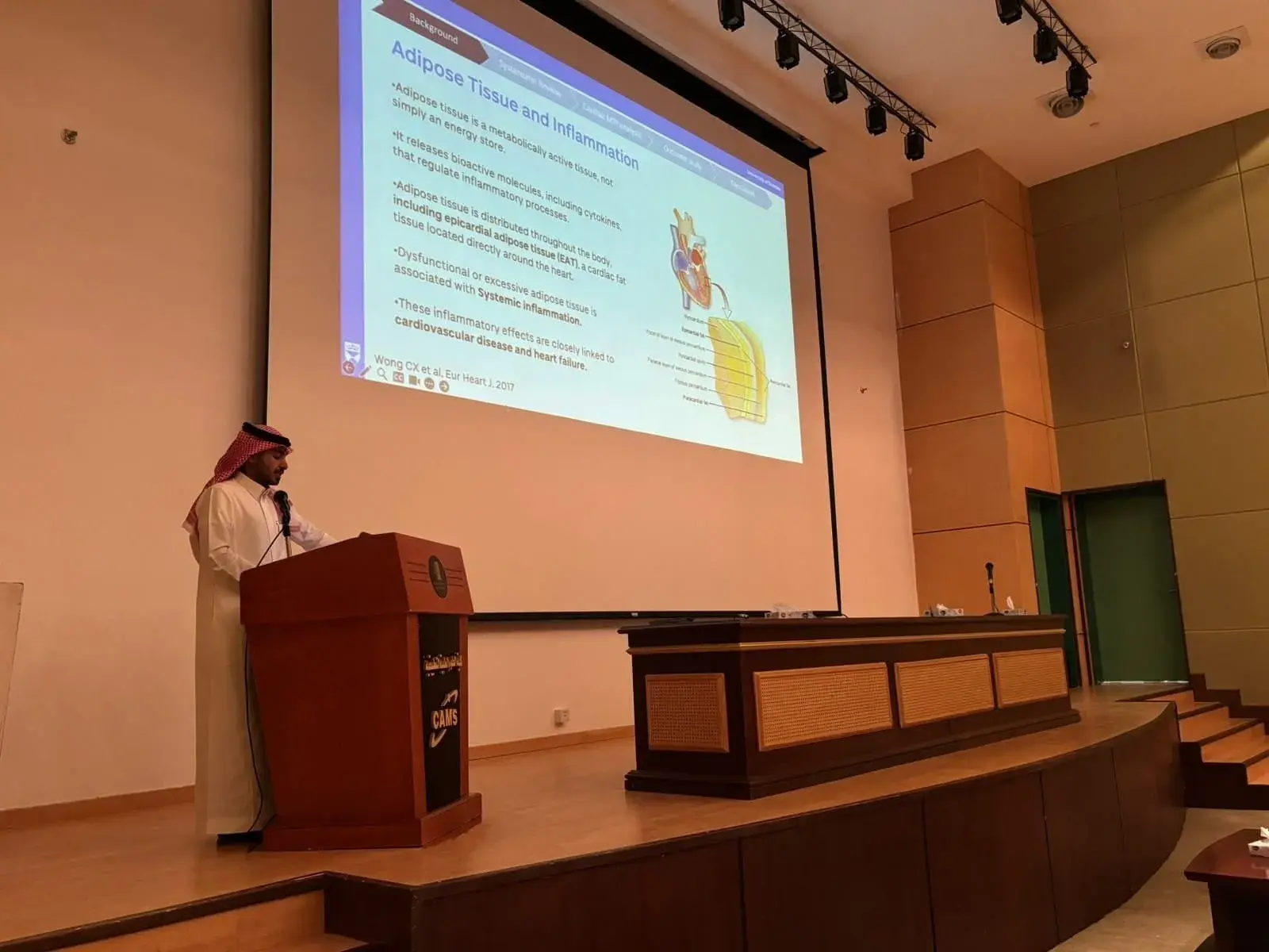 The College of Applied Medical Sciences hosts a scientific lecture on pericardial fat and cardiovascular diseases