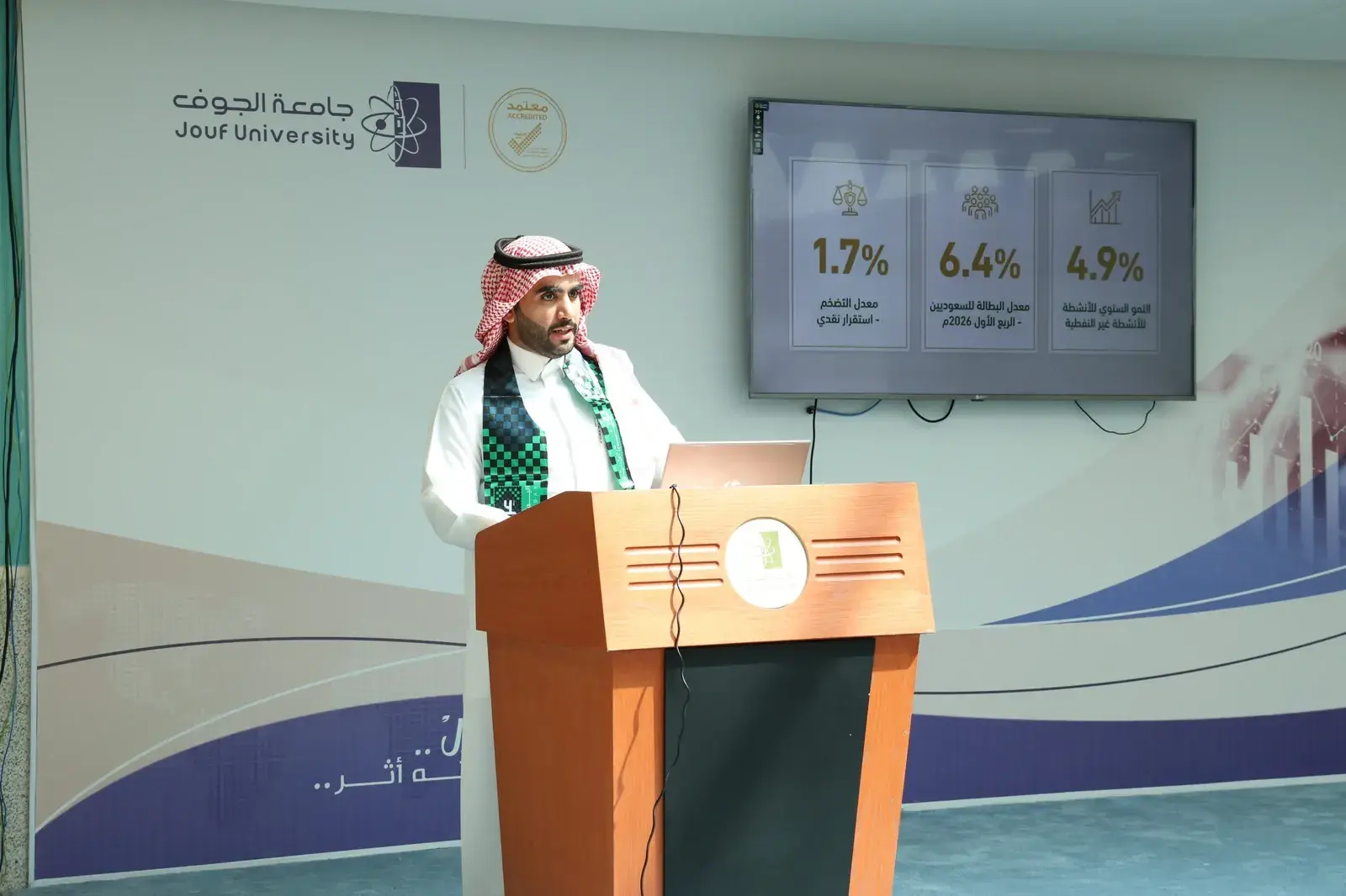 كلية الأعمال تحتفي باليوم الوطني السعودي